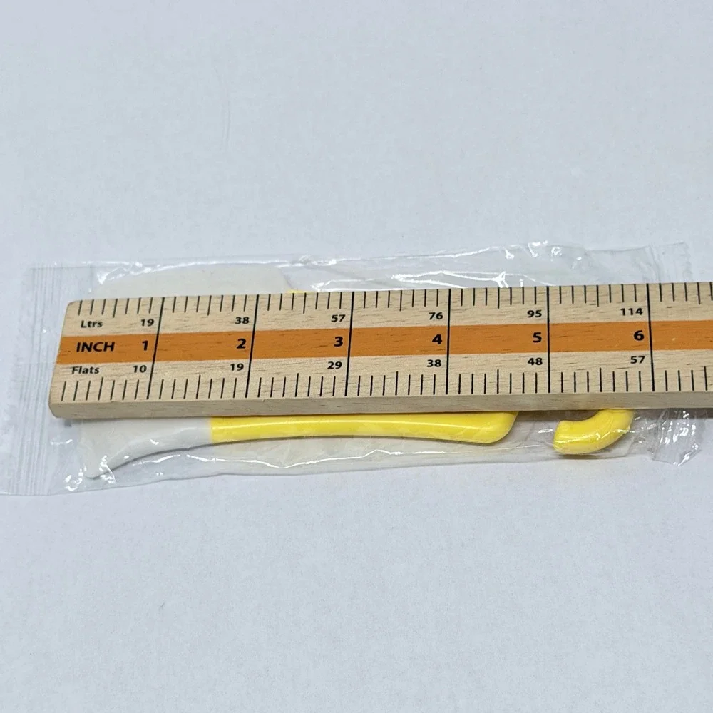 2 Pack Yellow Bowl Scraper Set Flexible Edge with Hanging Hook Kitchen Tool